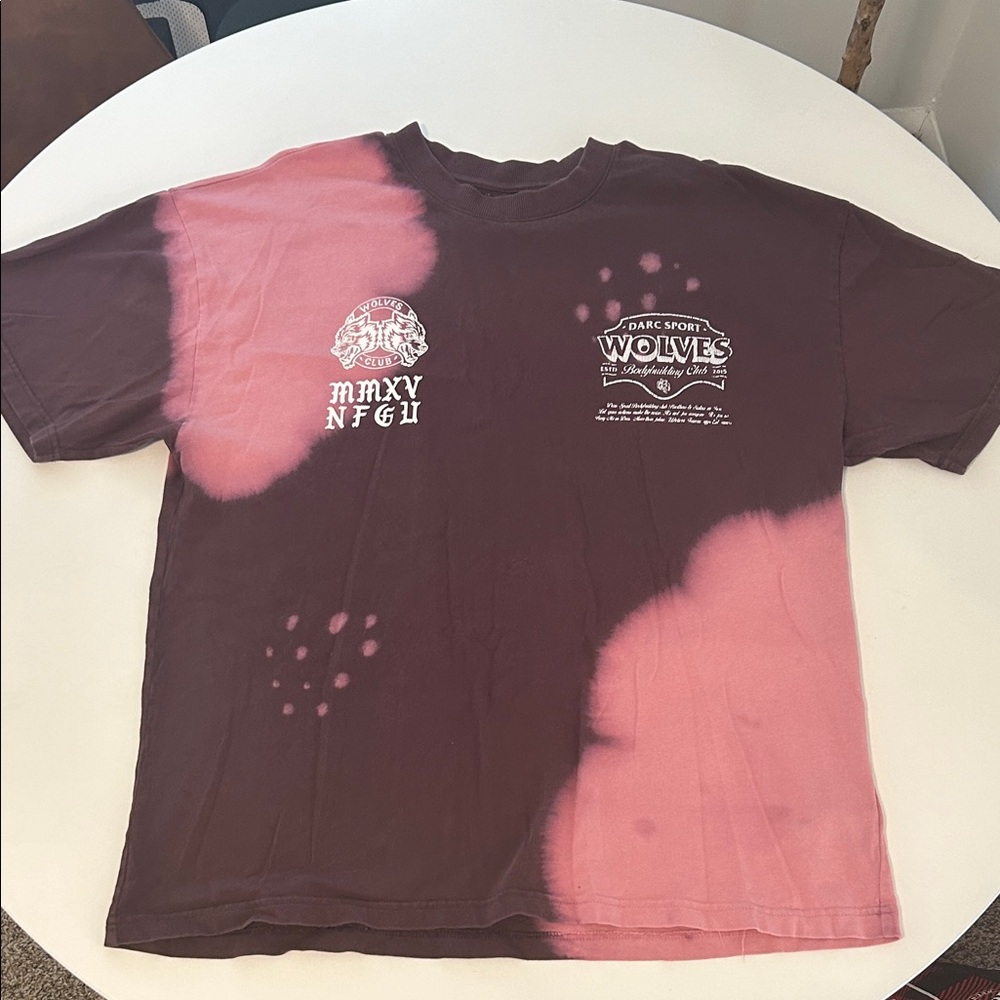 Darc Sport Pink and Brown Short Sleeve Tee